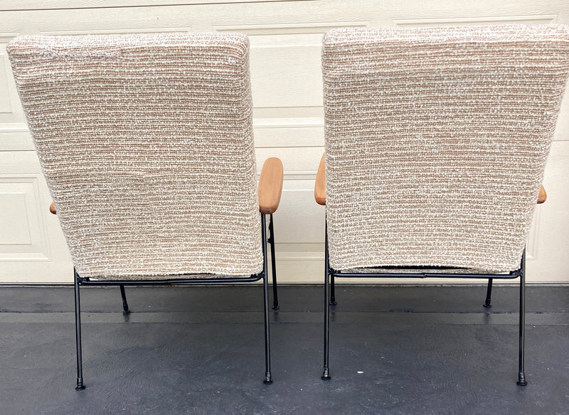 Supersonic Industries Mid Century Armchair pair restored vintage mcm rare UTW style 1950s