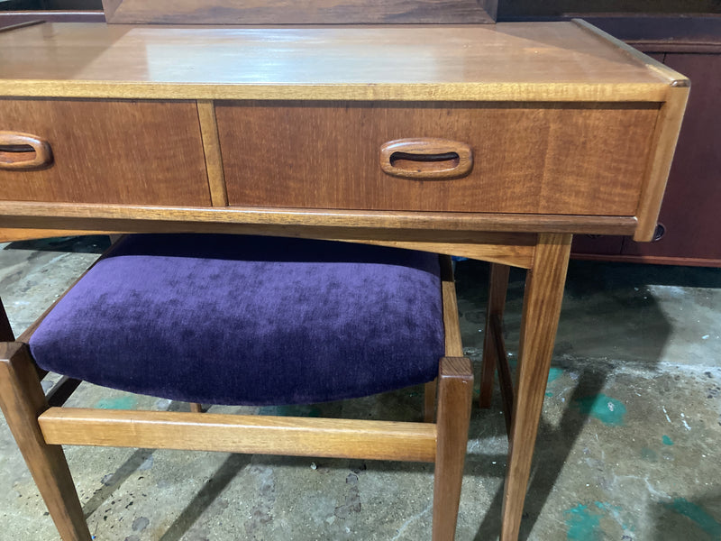 Parker console nordic mirror sitting stool original genuine restored MCM 1960s