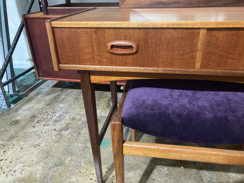 Parker console nordic mirror sitting stool original genuine restored MCM 1960s