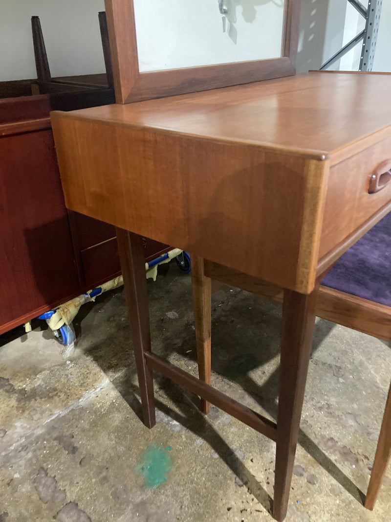 Parker console nordic mirror sitting stool original genuine restored MCM 1960s