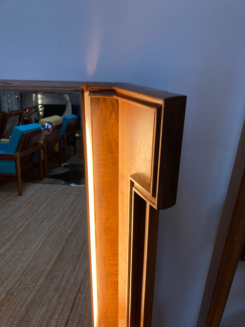 Rudowski mirror feature light wall fitting 1965 bespoke rare