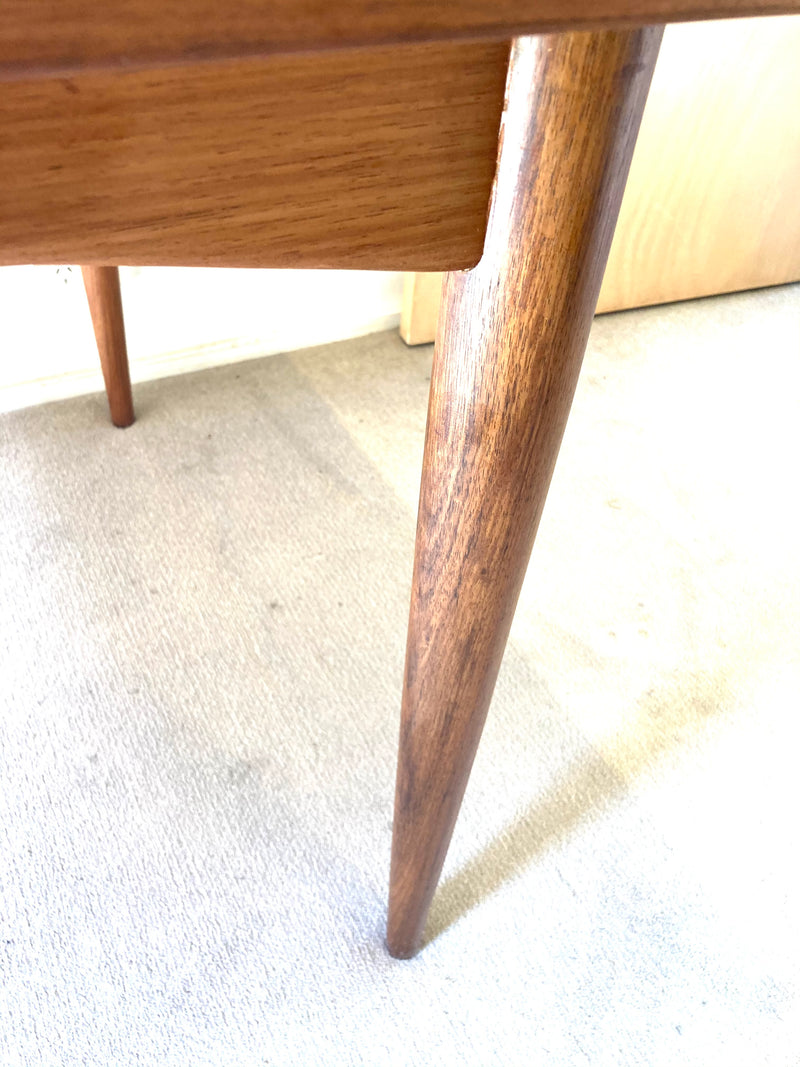 Authentic Parker rectangle dining table MCM retro extendable drop 1960s