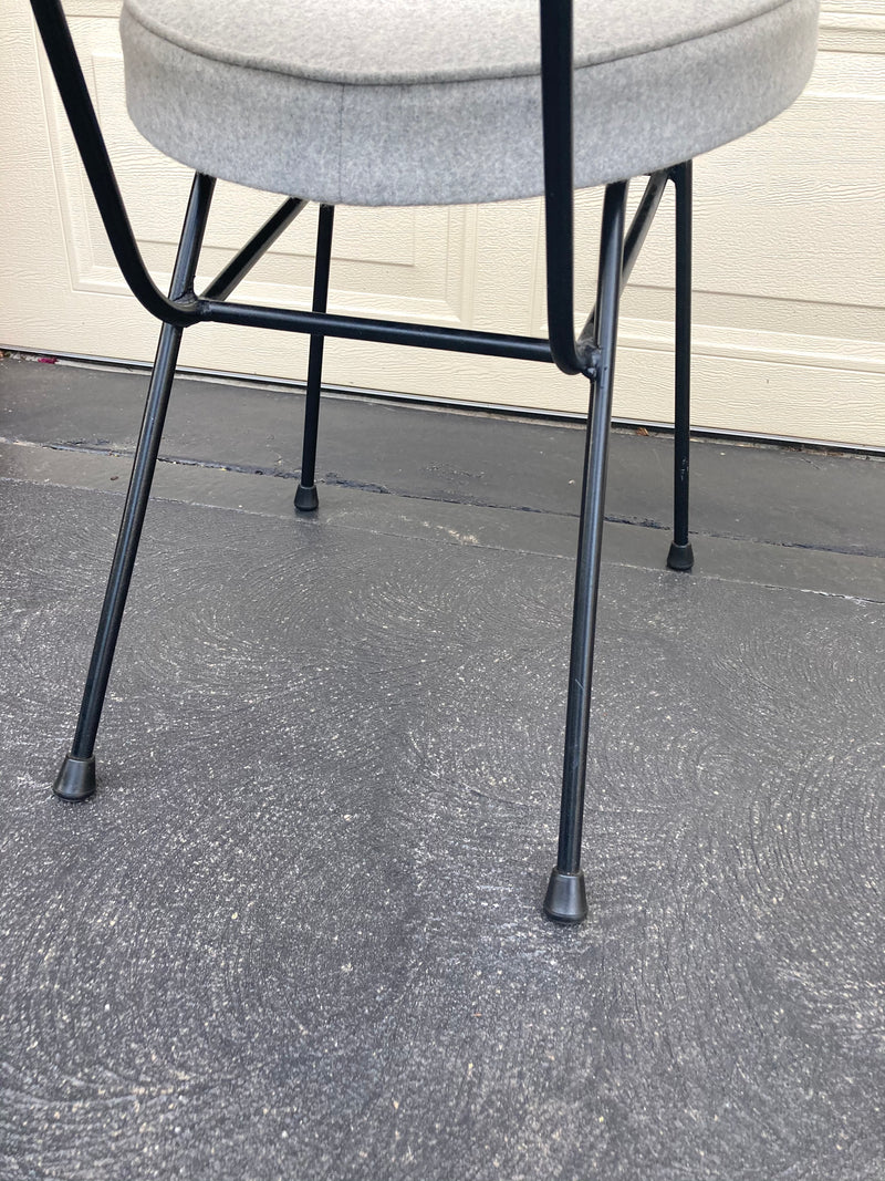 Featherston TY wingback chairs original 1950s grey Kvadrat wool fabric