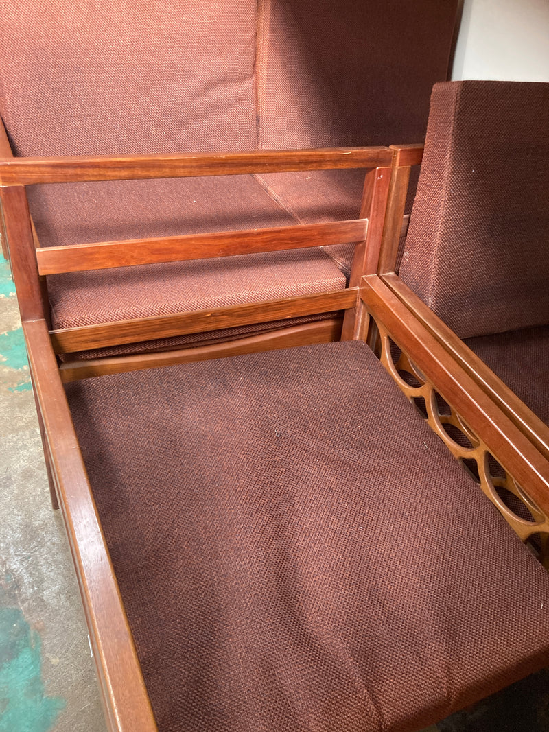 Avalon furniture 5 piece teak lounge suite MCM 1960s