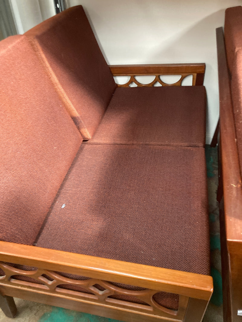 Avalon furniture 5 piece teak lounge suite MCM 1960s