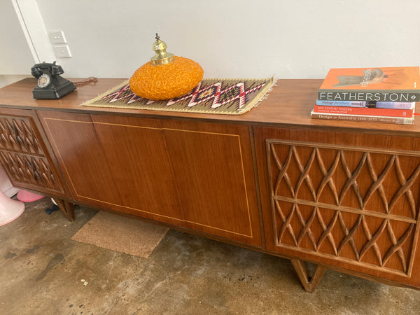 Pre order - Rudowski genuine bespoke sideboard 5 door cabinet credenza MCM black bean timber