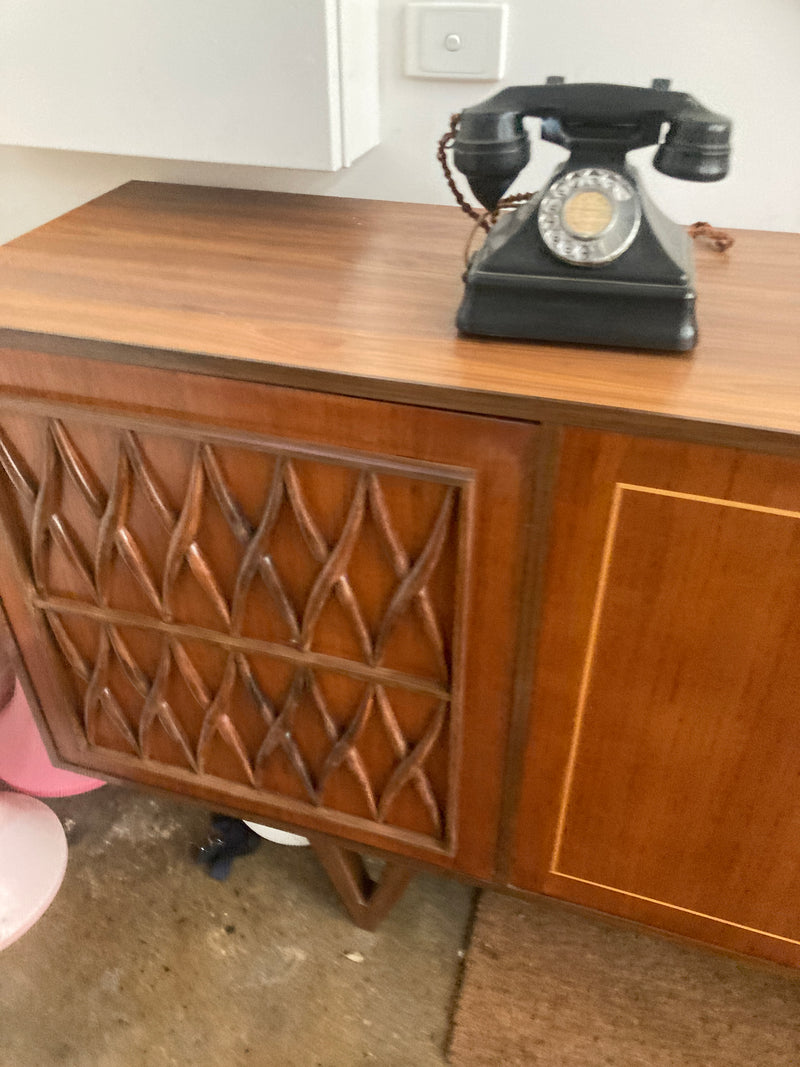 Pre order - Rudowski genuine bespoke sideboard 5 door cabinet credenza MCM black bean timber