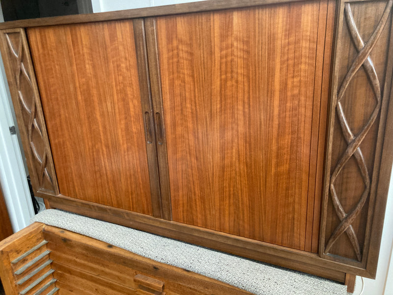 Pre order - Rudowski genuine bespoke sideboard 5 door cabinet credenza MCM black bean timber