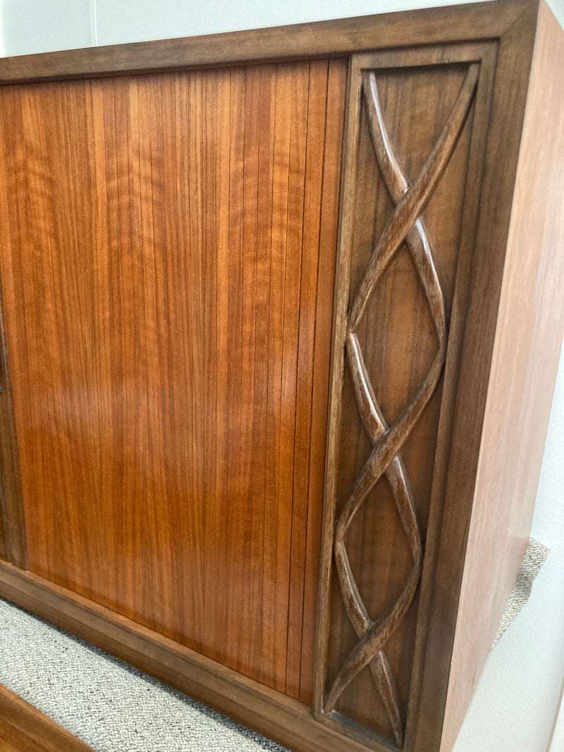 Pre order - Rudowski genuine bespoke sideboard 5 door cabinet credenza MCM black bean timber