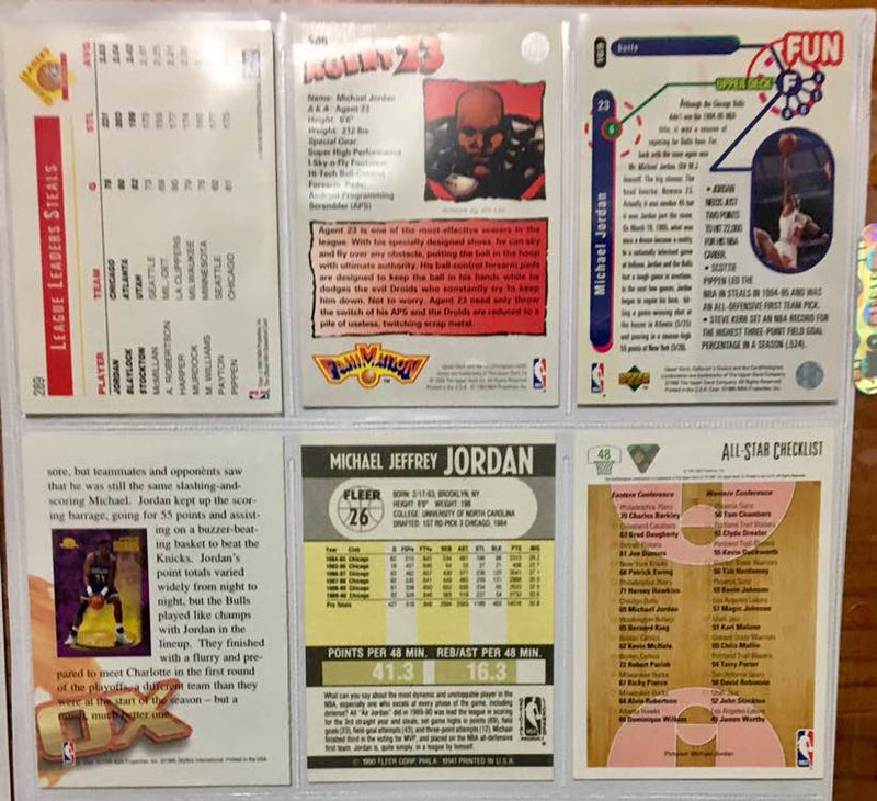 NBA basketball cards 29 x Michael Jordan bulk 90s rare Vintage Luxury NBA basketball cards 29 x Michael Jordan bulk 90s rare Vintage Luxury