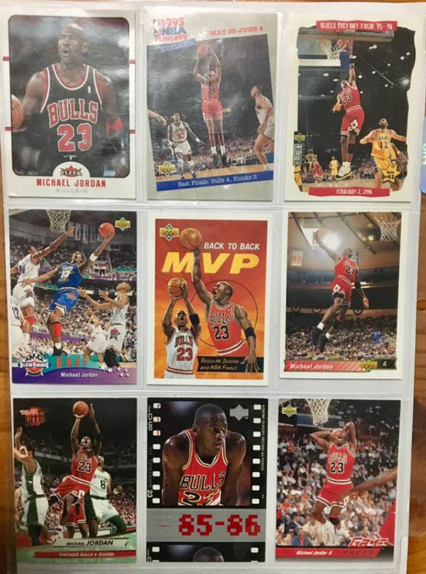 NBA basketball cards 29 x Michael Jordan bulk 90s rare