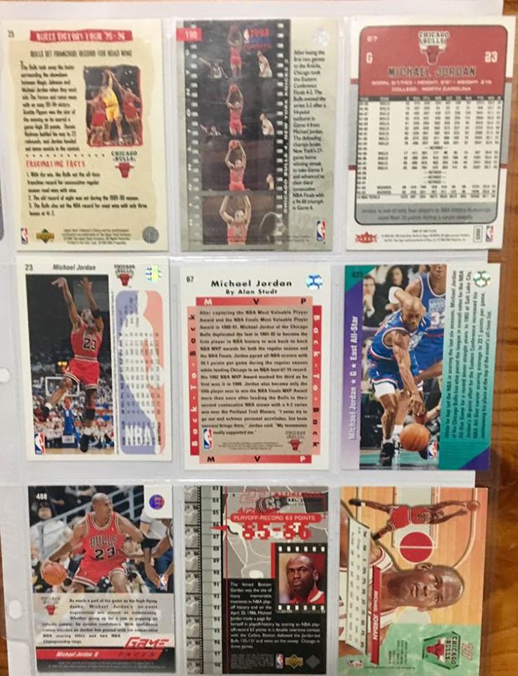 NBA basketball cards 29 x Michael Jordan bulk 90s rare