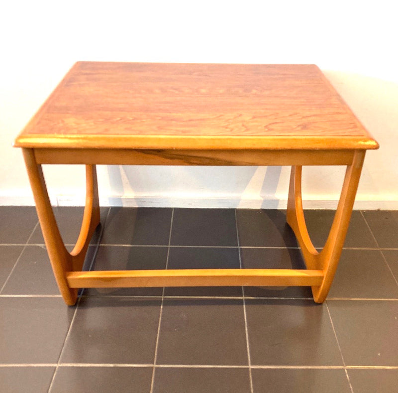 Authentic Kalmar medium nest coffee table restored golden honeycomb MCM furniture
