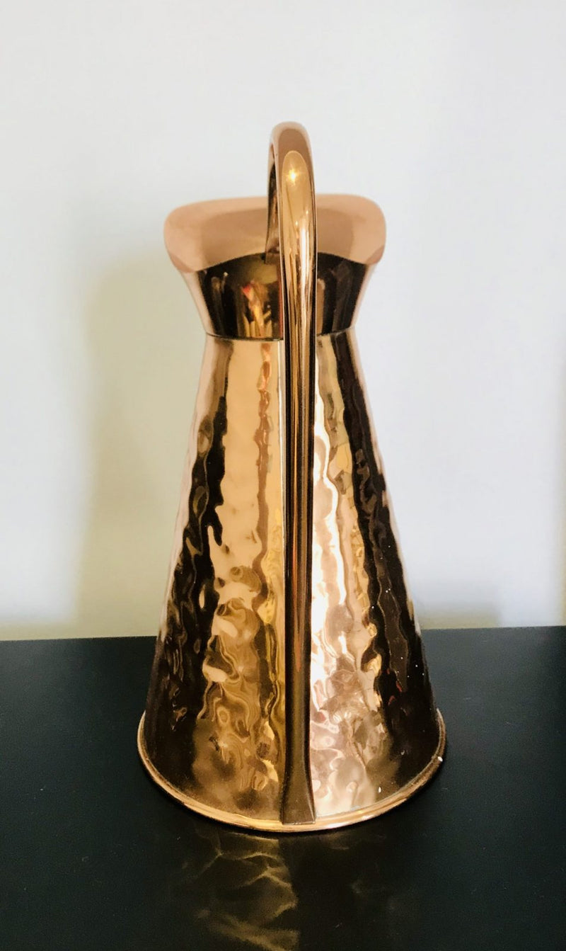 Copper Water Pitcher | Ayurveda | Handmade | 100% Pure | Hammered 1.5 Litre