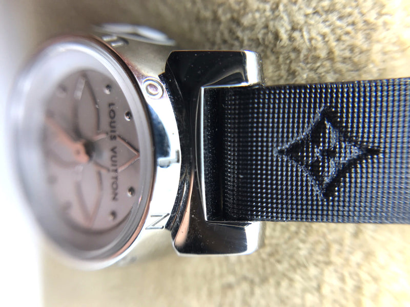 Used Louis Vuitton ladies wrist watch Tambour XS Bijou Blanch Genuine
