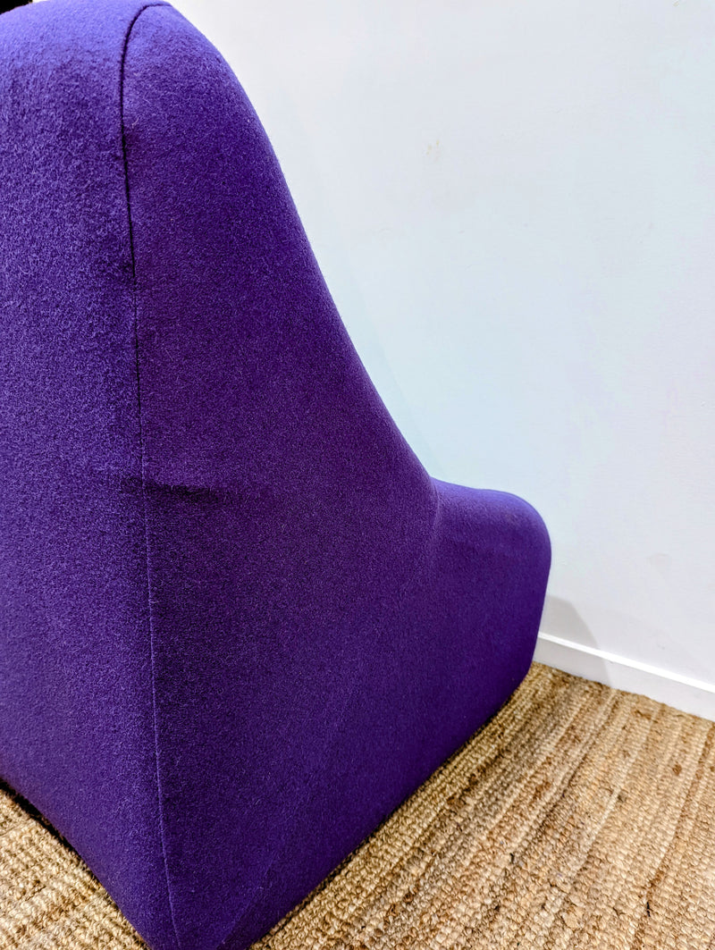 Authentic Featherston Uniroyal Numero 1V IV highback armchair purple Kvadrat wool fabric