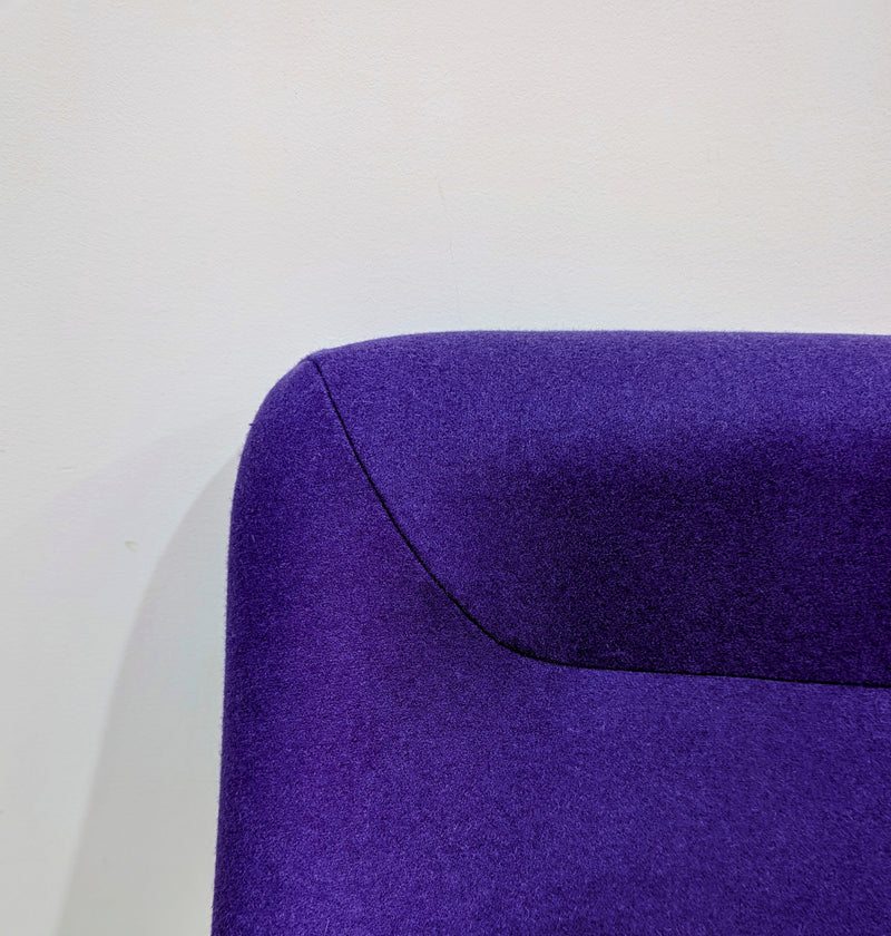 Authentic Featherston Uniroyal Numero 1V IV highback armchair purple Kvadrat wool fabric