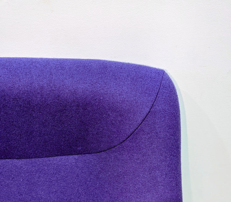 Authentic Featherston Uniroyal Numero 1V IV highback armchair purple Kvadrat wool fabric