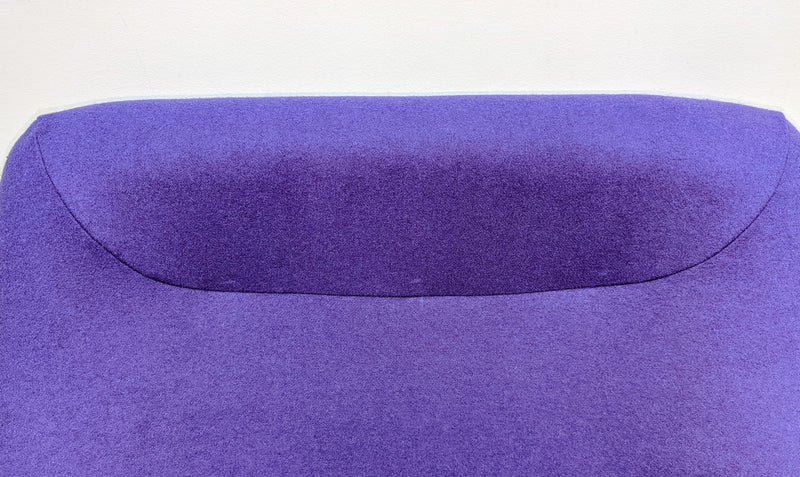 Authentic Featherston Uniroyal Numero 1V IV highback armchair purple Kvadrat wool fabric