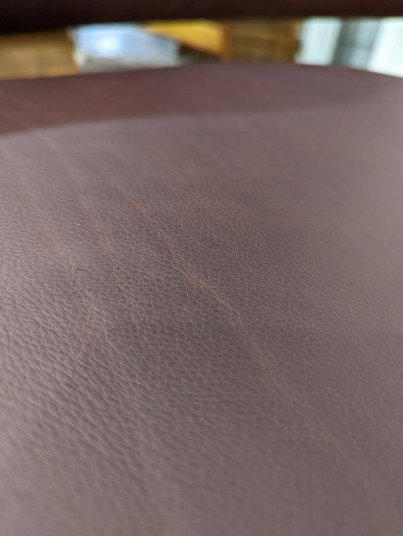 Original Genuine plate stamped Restored Featherston single TY armchair timber version leather
