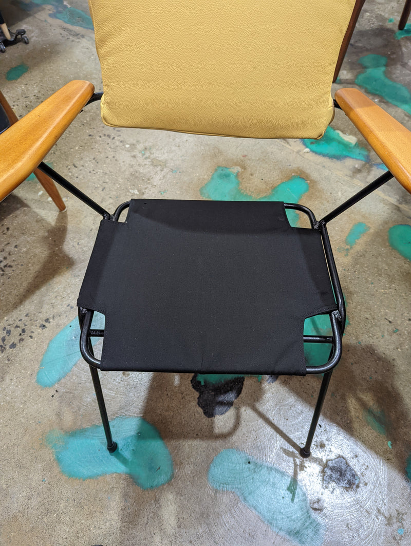Fler tv chairs X 4 fully restored MCM yellow/honey/mustard Italian top grain leather