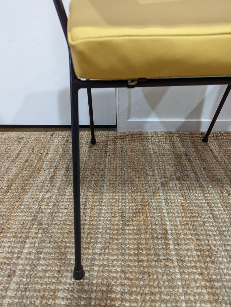 Fler tv chairs X 4 fully restored MCM yellow/honey/mustard Italian top grain leather