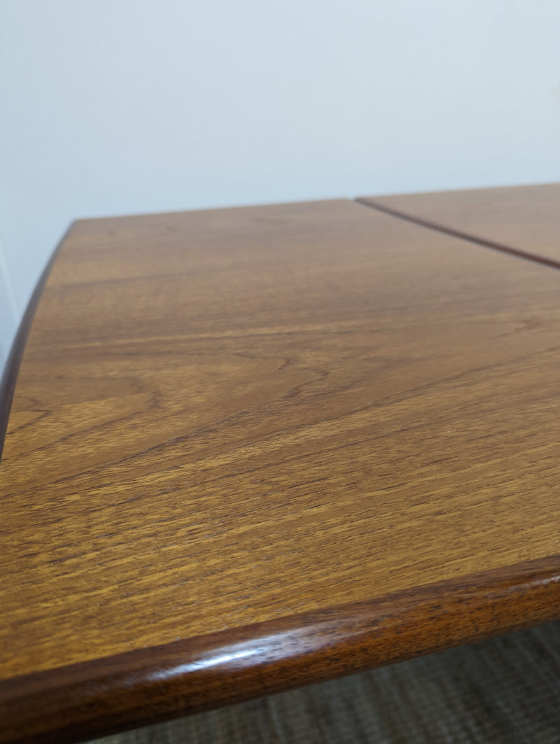 MCM extendable table teak fully restored by Scope Furniture