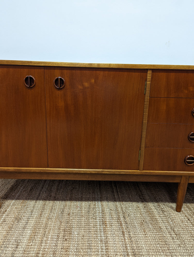 Pre order - Parker Sideboard Authentic Nordic 1960s “Cats Eyes” Vintage teak MCM extra long
