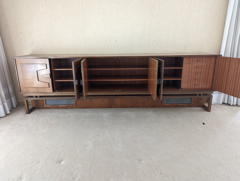 Rudowski bespoke sideboard extra long 3.1m teak 6 door MCM 1960-70s
