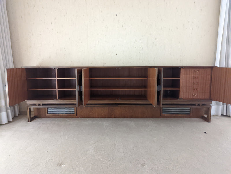 Rudowski bespoke sideboard extra long 3.1m teak 6 door MCM 1960-70s