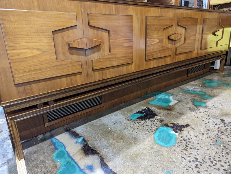 Rudowski bespoke sideboard extra long 3.1m teak 6 door MCM 1960-70s