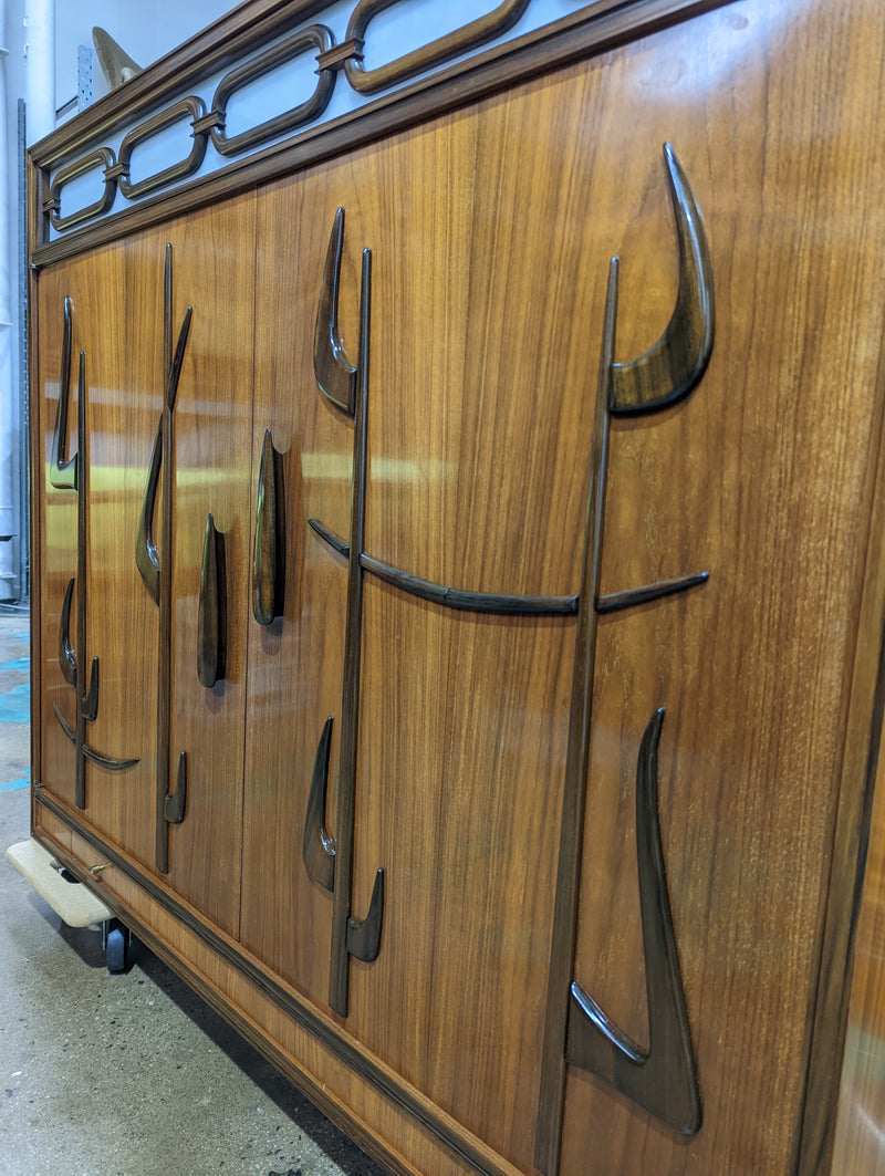 Australian MCM bespoke 2 door wall unit drinks cabinet Rudowski