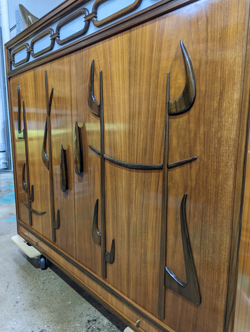 Australian MCM bespoke 2 door wall unit drinks cabinet Rudowski