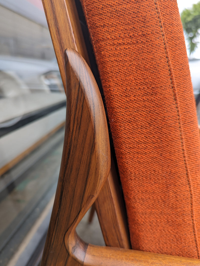 Fler Narvik highback armchair restored MCM vintage 1960s