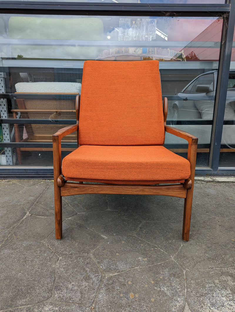 Fler Narvik highback armchair restored MCM vintage 1960s