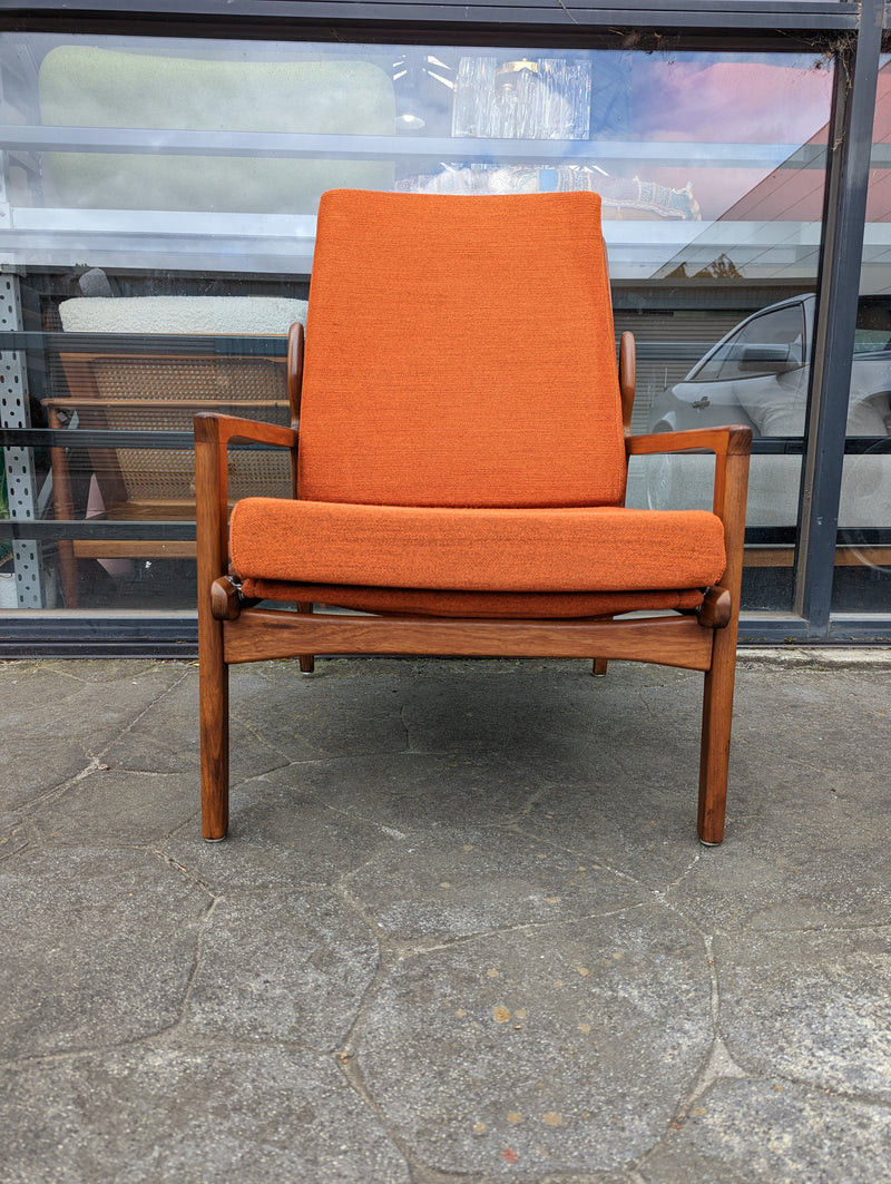 Fler Narvik highback armchair restored MCM vintage 1960s