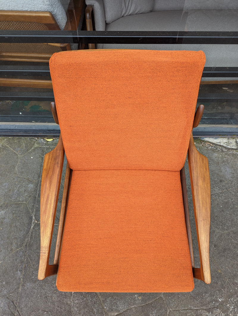 Fler Narvik highback armchair restored MCM vintage 1960s