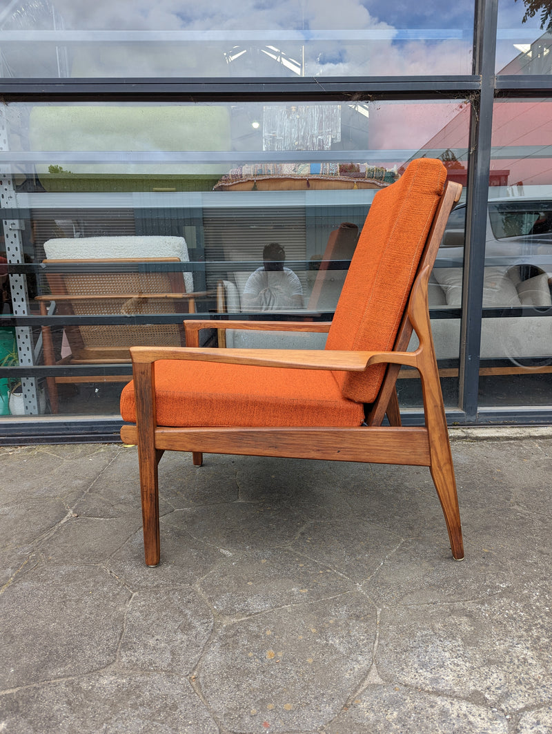 Fler Narvik highback armchair restored MCM vintage 1960s