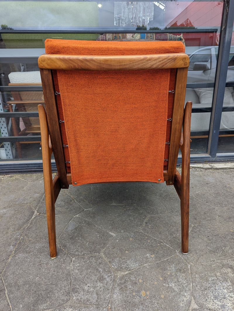 Fler Narvik highback armchair restored MCM vintage 1960s
