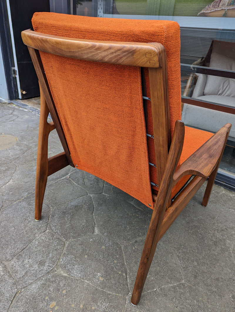 Fler Narvik highback armchair restored MCM vintage 1960s
