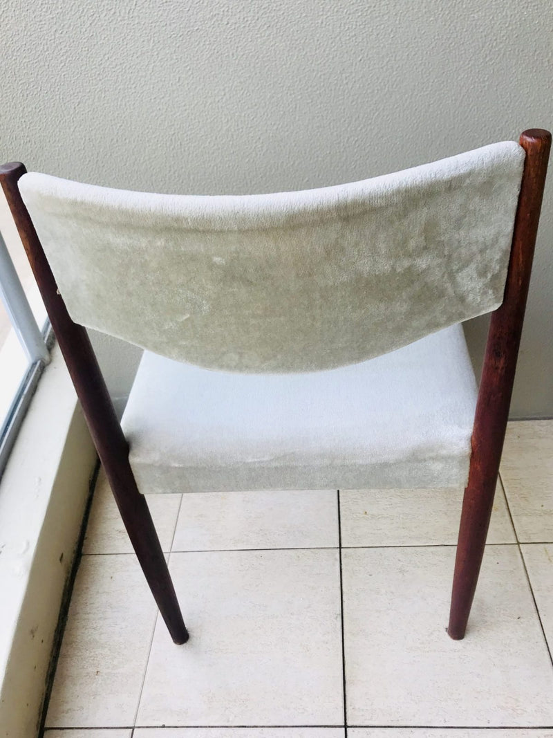 Parker mcm authentic 6x dining chairs velour velvet light teal