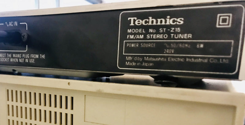 Technics am/fm stereo tuner ST-Z15 working vintage retro japan