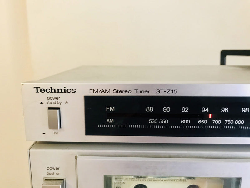 Technics am/fm stereo tuner ST-Z15 working vintage retro japan
