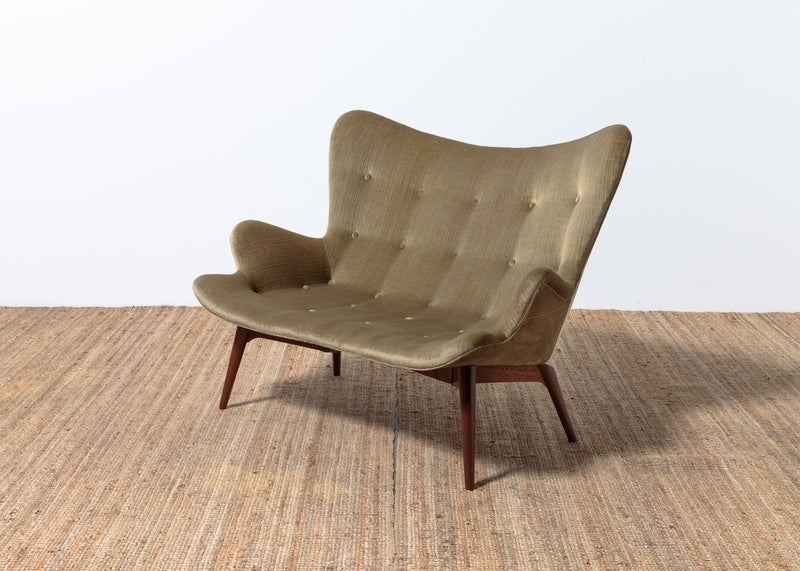 Original Genuine restored Featherston contour suite pair armchairs R160 matching R161 settee (pair of armchairs + settee)