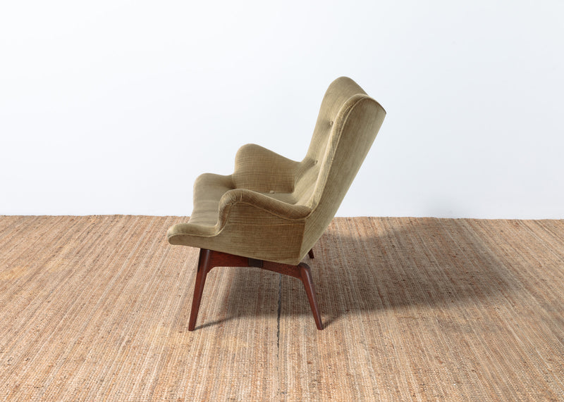 Original Genuine restored Featherston contour suite pair armchairs R160 matching R161 settee (pair of armchairs + settee)