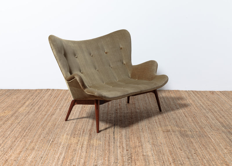 Original Genuine restored Featherston contour suite pair armchairs R160 matching R161 settee (pair of armchairs + settee)