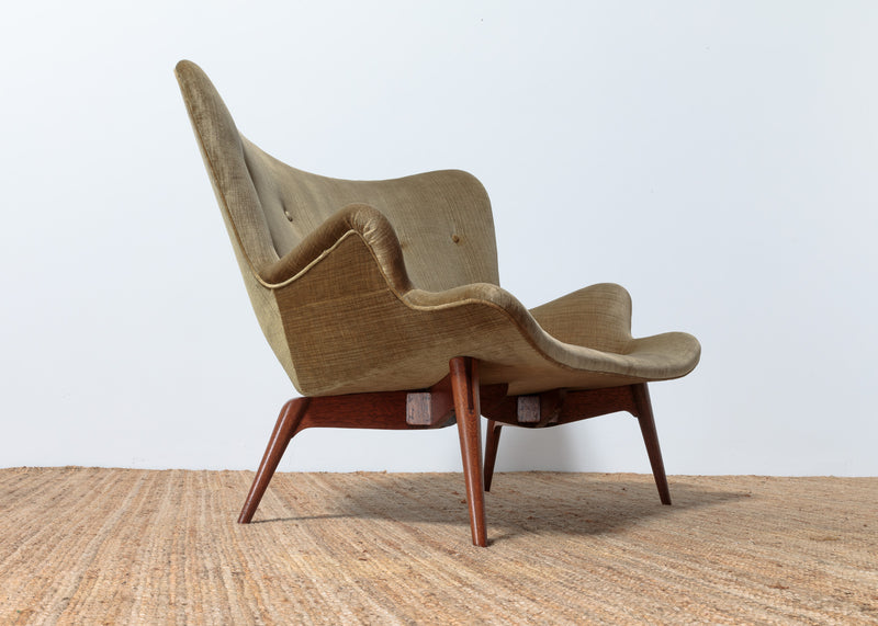 Original Genuine restored Featherston contour suite pair armchairs R160 matching R161 settee (pair of armchairs + settee)