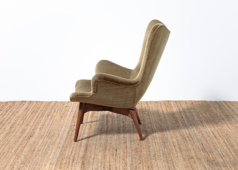 Original Genuine restored Featherston contour suite pair armchairs R160 matching R161 settee (pair of armchairs + settee)