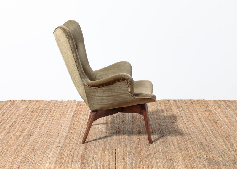 Original Genuine restored Featherston contour suite pair armchairs R160 matching R161 settee (pair of armchairs + settee)
