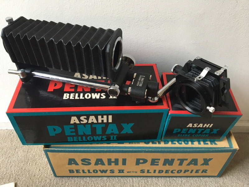 Asahi Pentax Bellows II and Slide Copier Unit From Japan. BNIB in box